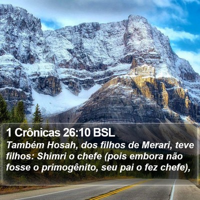 1 Crônicas 26:10 BSL Bible Verse Image