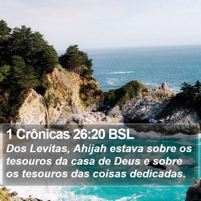 1 Crônicas 26:20 BSL Bible Verse Image