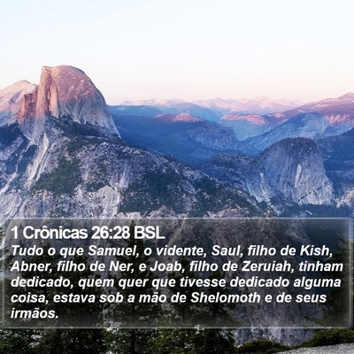 1 Crônicas 26:28 BSL Bible Verse Image