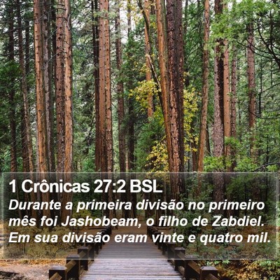 1 Crônicas 27:2 BSL Bible Verse Image