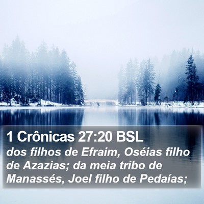 1 Crônicas 27:20 BSL Bible Verse Image