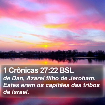 1 Crônicas 27:22 BSL Bible Verse Image