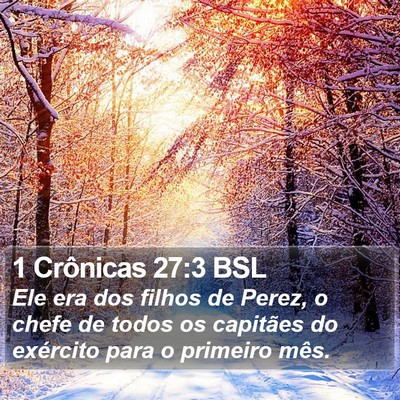 1 Crônicas 27:3 BSL Bible Verse Image