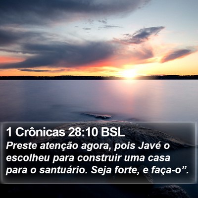 1 Crônicas 28:10 BSL Bible Verse Image