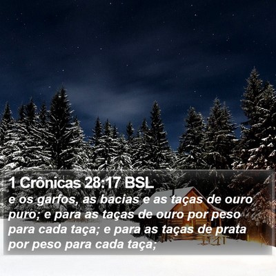 1 Crônicas 28:17 BSL Bible Verse Image