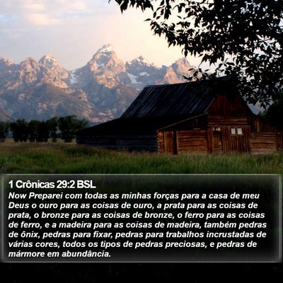 1 Crônicas 29:2 BSL Bible Verse Image