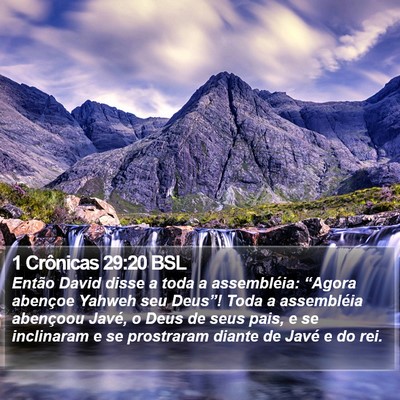1 Crônicas 29:20 BSL Bible Verse Image