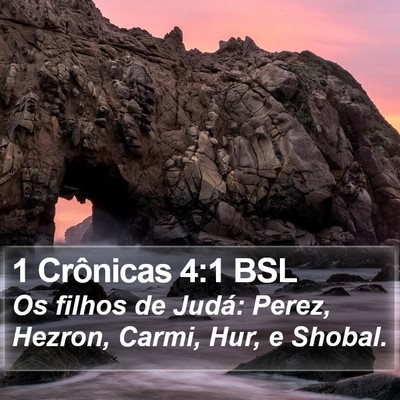 1 Crônicas 4:1 BSL Bible Verse Image