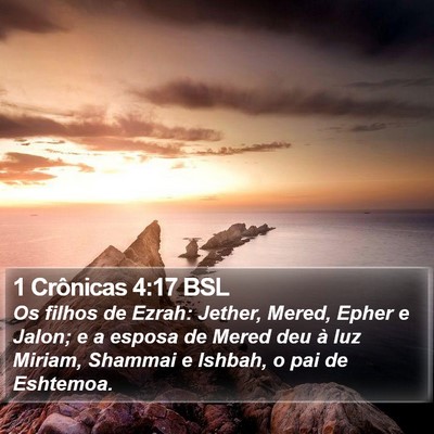 1 Crônicas 4:17 BSL Bible Verse Image