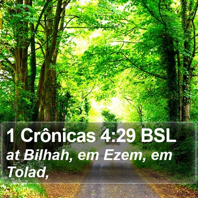 1 Crônicas 4:29 BSL Bible Verse Image
