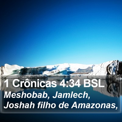 1 Crônicas 4:34 BSL Bible Verse Image