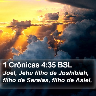 1 Crônicas 4:35 BSL Bible Verse Image