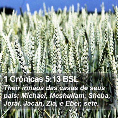 1 Crônicas 5:13 BSL Bible Verse Image