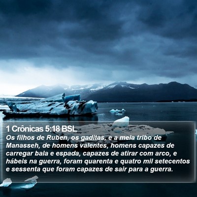 1 Crônicas 5:18 BSL Bible Verse Image