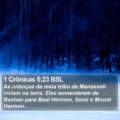 1 Crônicas 5:23 BSL Bible Verse Image