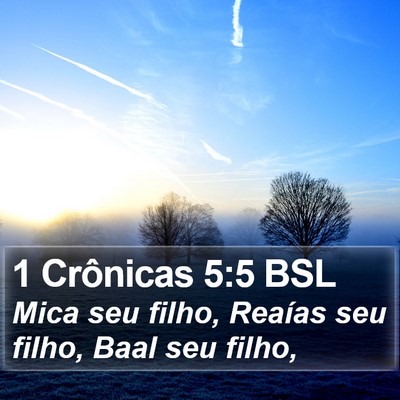 1 Crônicas 5:5 BSL Bible Verse Image