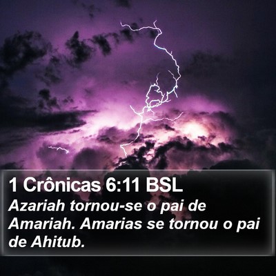 1 Crônicas 6:11 BSL Bible Verse Image