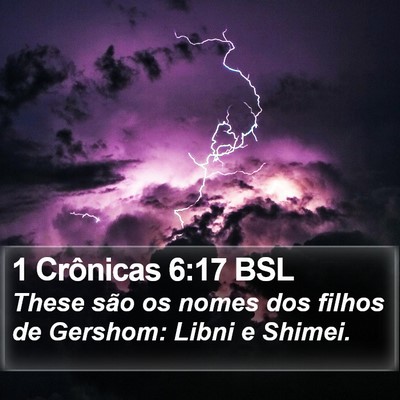 1 Crônicas 6:17 BSL Bible Verse Image