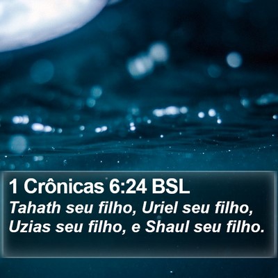 1 Crônicas 6:24 BSL Bible Verse Image