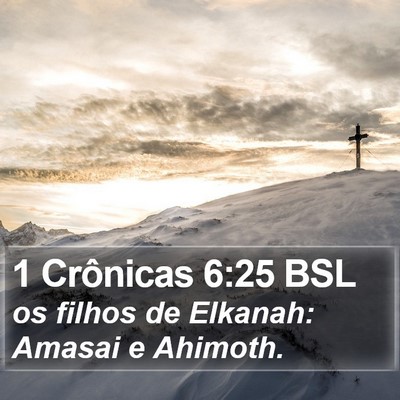1 Crônicas 6:25 BSL Bible Verse Image