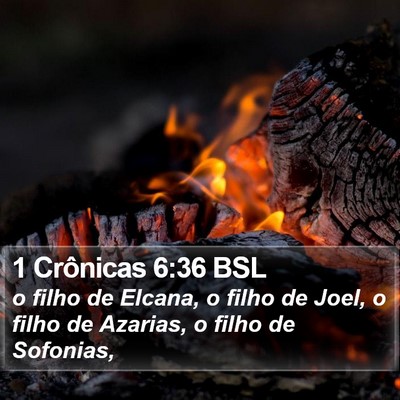 1 Crônicas 6:36 BSL Bible Verse Image