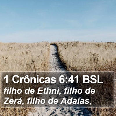 1 Crônicas 6:41 BSL Bible Verse Image