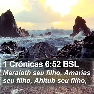 1 Crônicas 6:52 BSL Bible Verse Image