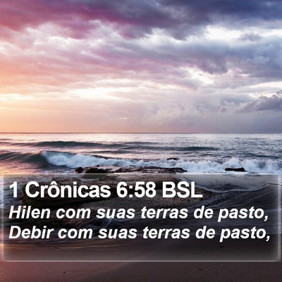 1 Crônicas 6:58 BSL Bible Verse Image