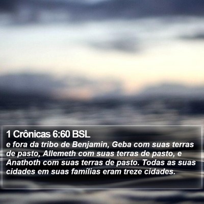 1 Crônicas 6:60 BSL Bible Verse Image
