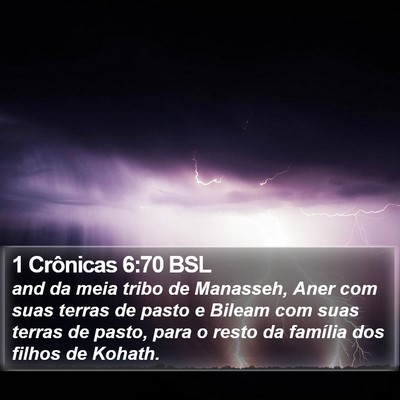 1 Crônicas 6:70 BSL Bible Verse Image
