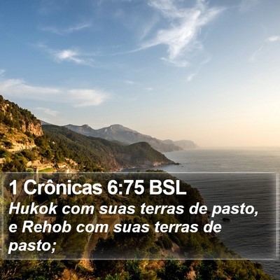 1 Crônicas 6:75 BSL Bible Verse Image