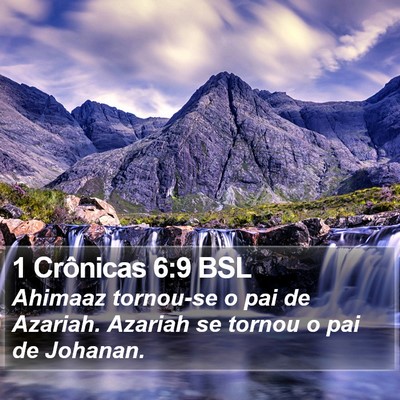 1 Crônicas 6:9 BSL Bible Verse Image