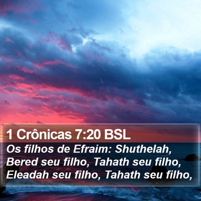 1 Crônicas 7:20 BSL Bible Verse Image