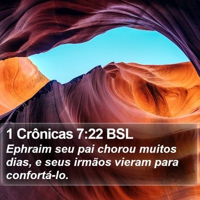 1 Crônicas 7:22 BSL Bible Verse Image