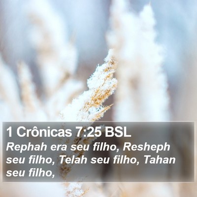 1 Crônicas 7:25 BSL Bible Verse Image
