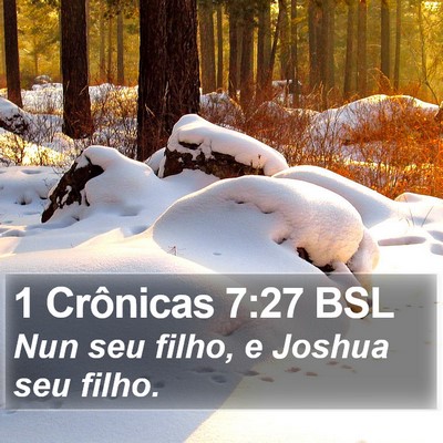 1 Crônicas 7:27 BSL Bible Verse Image