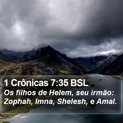 1 Crônicas 7:35 BSL Bible Verse Image