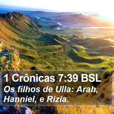 1 Crônicas 7:39 BSL Bible Verse Image