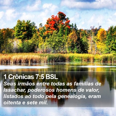 1 Crônicas 7:5 BSL Bible Verse Image
