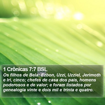1 Crônicas 7:7 BSL Bible Verse Image