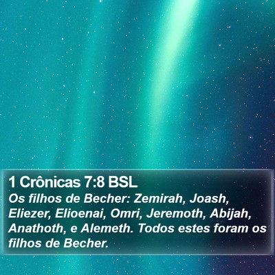 1 Crônicas 7:8 BSL Bible Verse Image