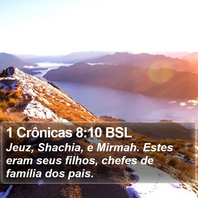 1 Crônicas 8:10 BSL Bible Verse Image