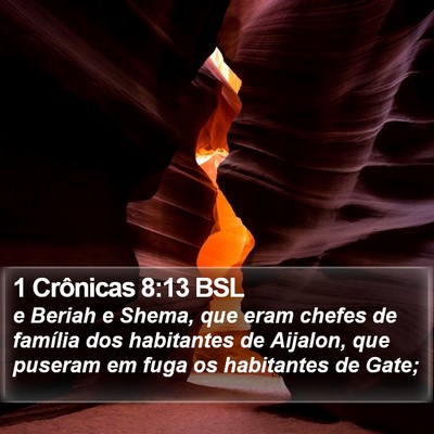 1 Crônicas 8:13 BSL Bible Verse Image