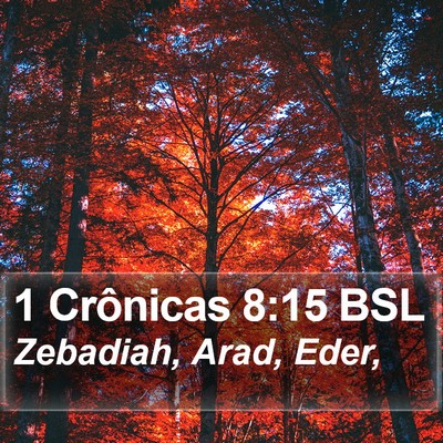 1 Crônicas 8:15 BSL Bible Verse Image