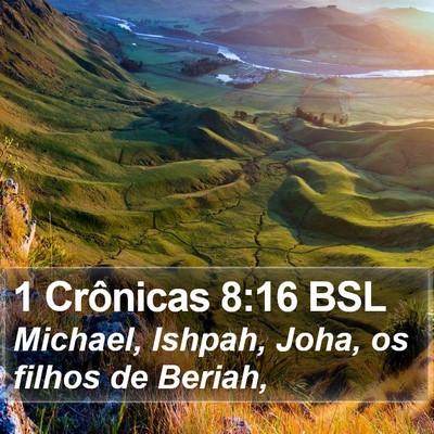 1 Crônicas 8:16 BSL Bible Verse Image