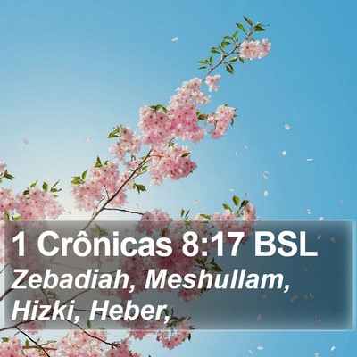 1 Crônicas 8:17 BSL Bible Verse Image