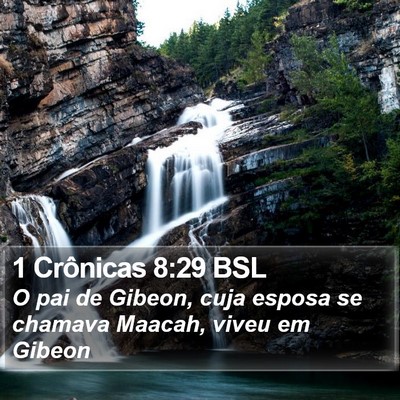 1 Crônicas 8:29 BSL Bible Verse Image