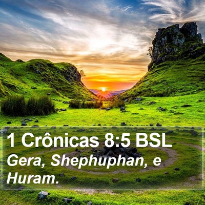 1 Crônicas 8:5 BSL Bible Verse Image