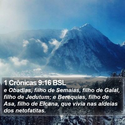1 Crônicas 9:16 BSL Bible Verse Image