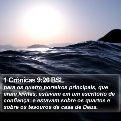 1 Crônicas 9:26 BSL Bible Verse Image